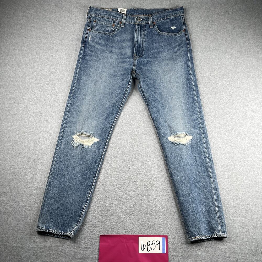 Levi's Distressed Blue Denim Jeans